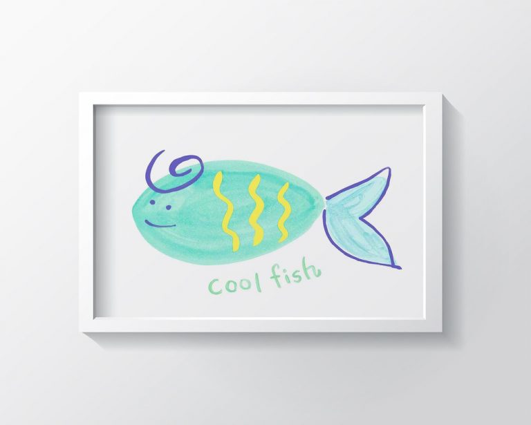 COOL FISH ART PRINT