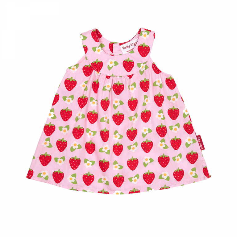 Strawberry Baby Dress & Pants Set